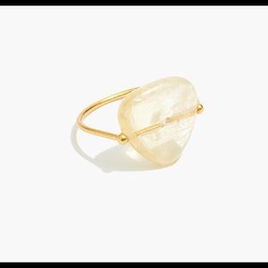 Simple and elegant Madewell Citrate Stone Ring sz 6